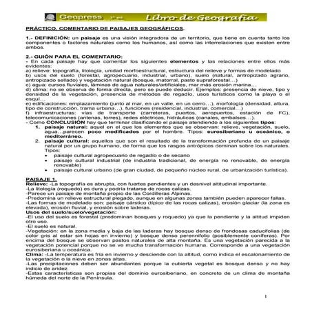 Análisis de paisajes en España