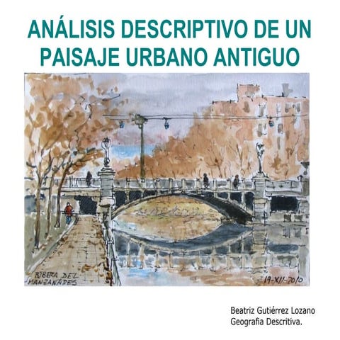 Paisaje urbano antiguo madrid