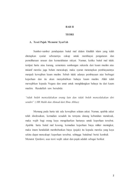 Ppt Pandangan Islam Tentang Zakat Dan Pajak Pptx