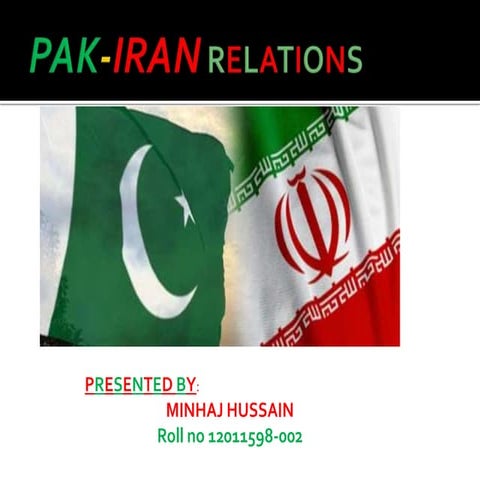 Pak iran relations