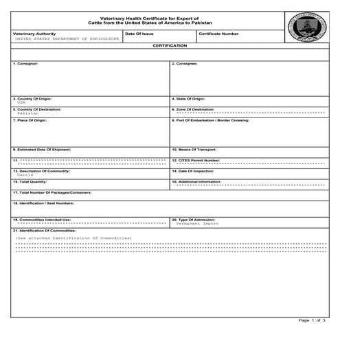 Animal Quarantine and Certification Services | PDF