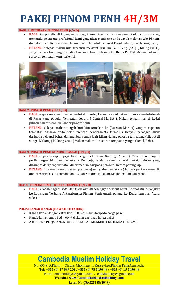 Pakej 4h 3m Phnom Penh
