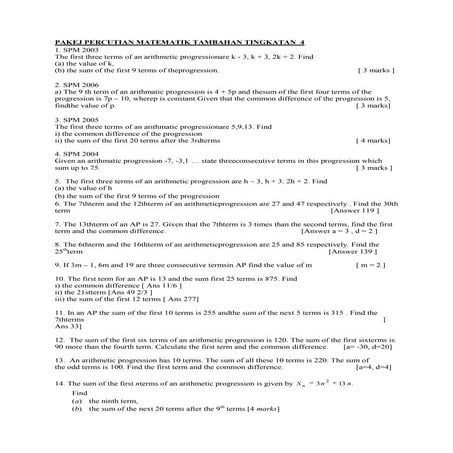 Pakej percutian matematik tambahan tingkatan  4