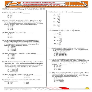 Paket.2 un mathematics 2009.56