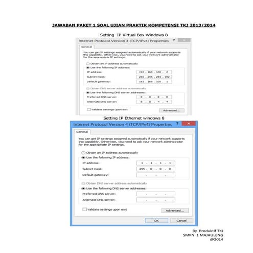 pembahasan soal UKK Paket1 SMK NEGERI 1 MAJAULENG