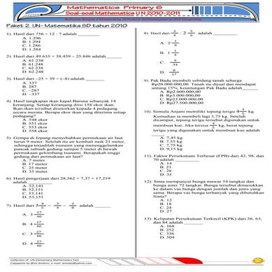 Paket 2 un mathematics 2010@.34