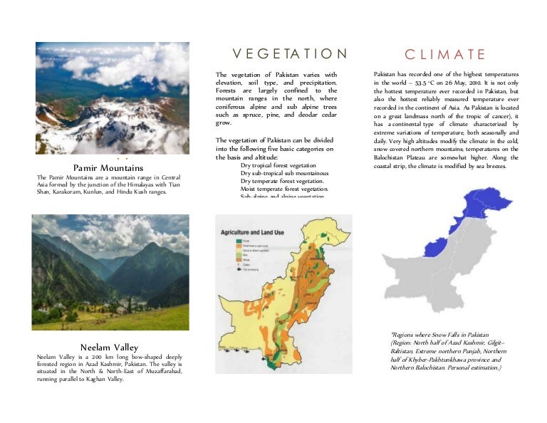 tourist brochure for pakistan