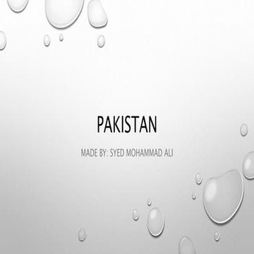 Pakistan Handout 