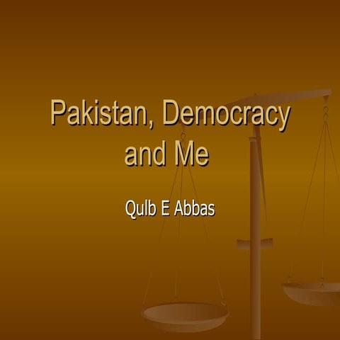 Pakistan and democracy