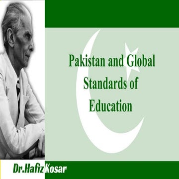 Pakistan and Global Standards of Education.pptx