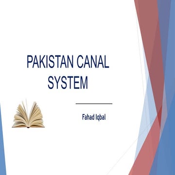 Canal System of Pakistan