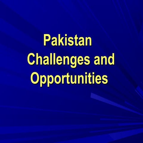 Pakistan Challenges and Opportunities, Nadeem Riyaz, Ambassador of ...