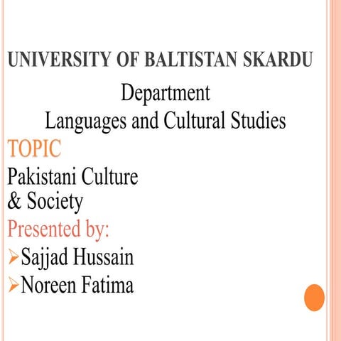 Pakistan culture &amp; society