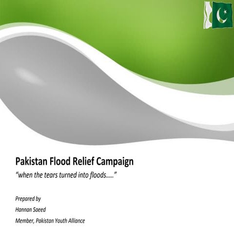 Pakistan Flood Relief Presentation For Corporations V1.0 Hs