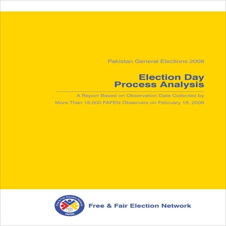 Pakistan General Election 2008 Election Day Analysis Report PDF