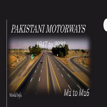 Pakistani motorways | PPTX