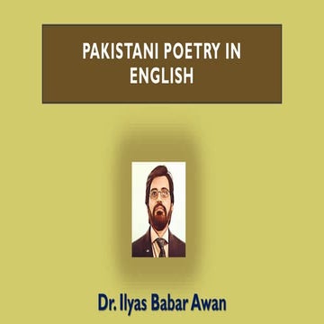 Pakistani poetry in English  major poets