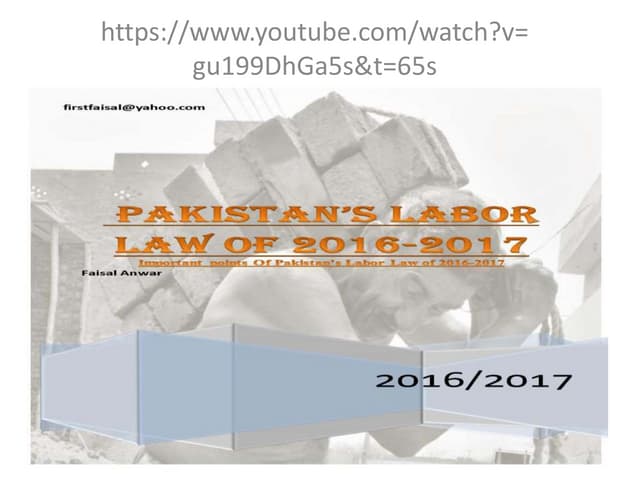 Pakistan Labour Law