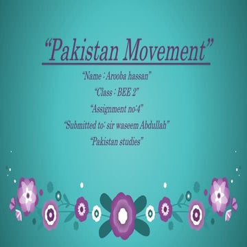 Pakistan movement