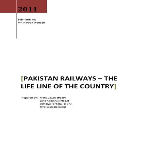 Pakistan railways