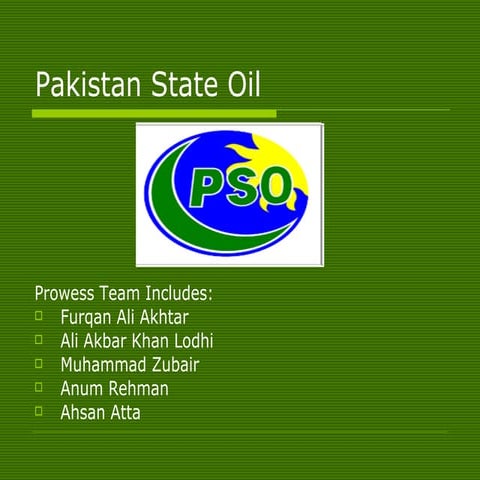 Pakistan State Oil Presentation