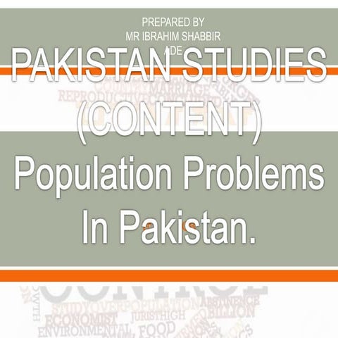 Pakistan studies (content)