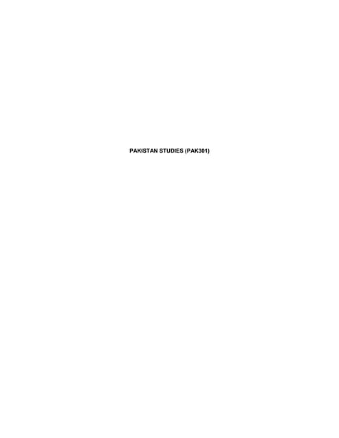 Pakistan studies notes