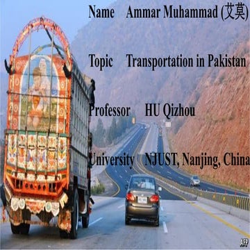 Pakistan transport slideshare