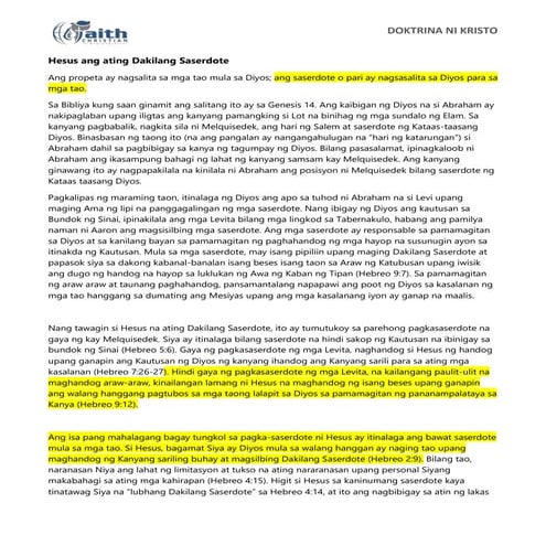 paksa 4 Si Hesus bilang Hari.docx