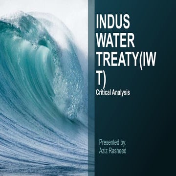 indus water treaty