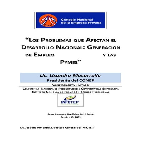 Conferencia Formacion Profesional y Desarrollo Empresarial