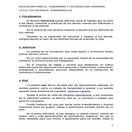 Palabras Derechos Humanos