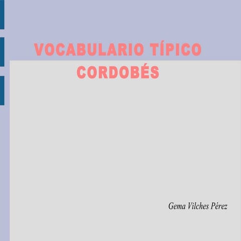 Palabras de córdoba