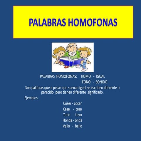 Palabras homofonas