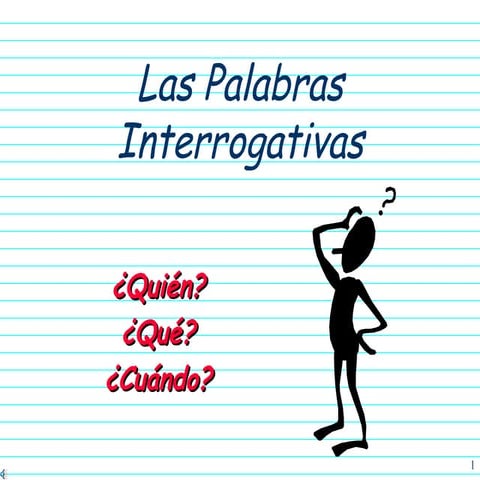 Palabras Interrogativas