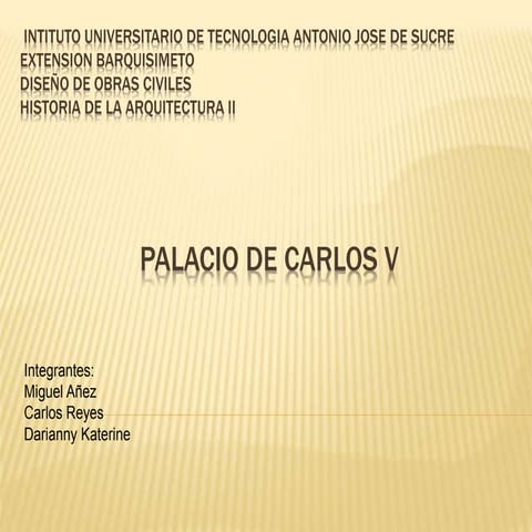 Palacio de carlos v