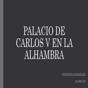 Palacio de carlos v en la alhambra