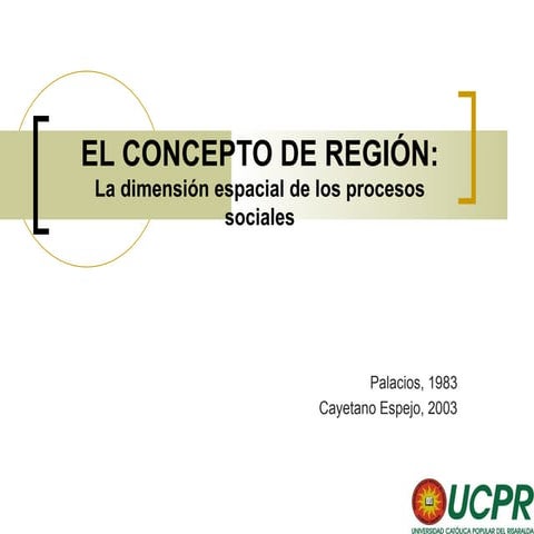 El concepto de región