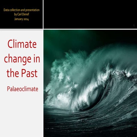 climate change in the past: Palaeoclimate