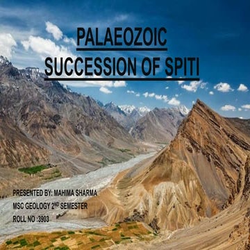 PALAEOZOIC SUCCESSION OF SPITI.pptx