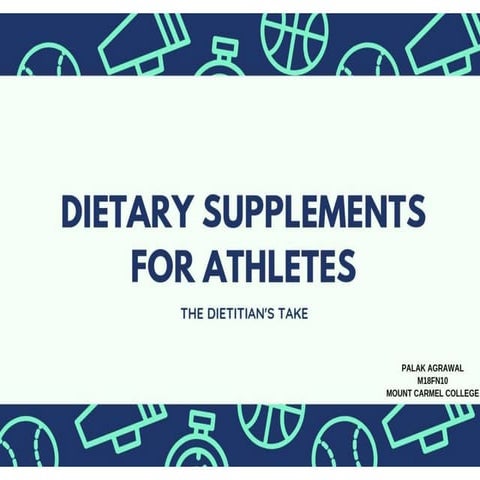 Dietary supplements for sports athletes