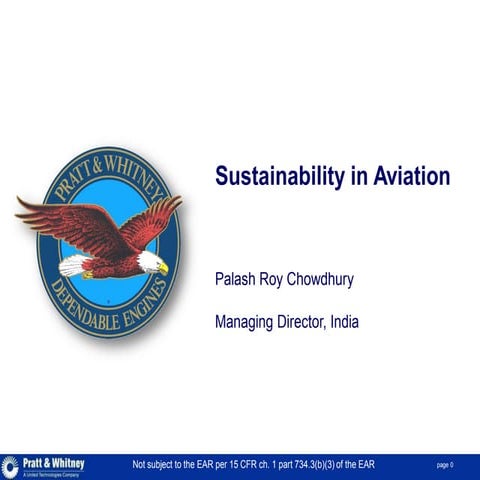 Sustainability in Aviation By Palash roy