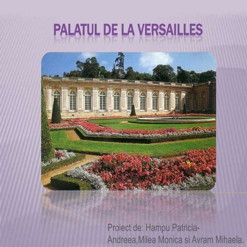 Palatul de la versailles  proiect