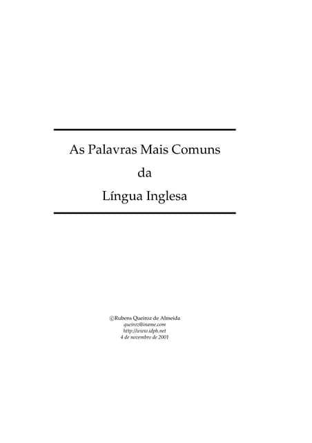 Palavras comuns ótimo