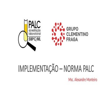 Palestra sobre a Norma PALC para o Curso de Biomedicina | PPTX