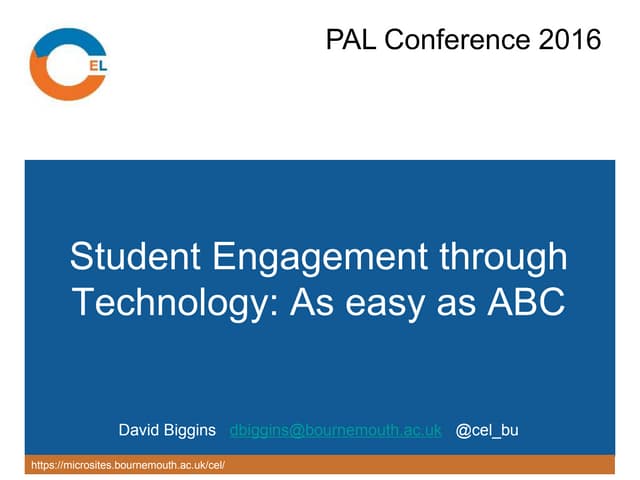 Peer Assisted Learning Conference at Bournemouth University - 5 Nov 2016 16 v09