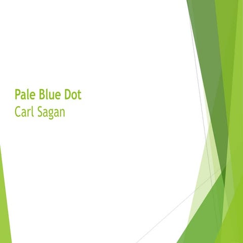 Pale Blue Dot By Prof. M. S. Pillai