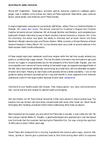 Paleo Chili Recipe! For Your Paleo Diet