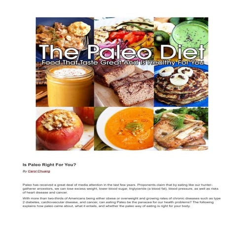 Paleo diet
