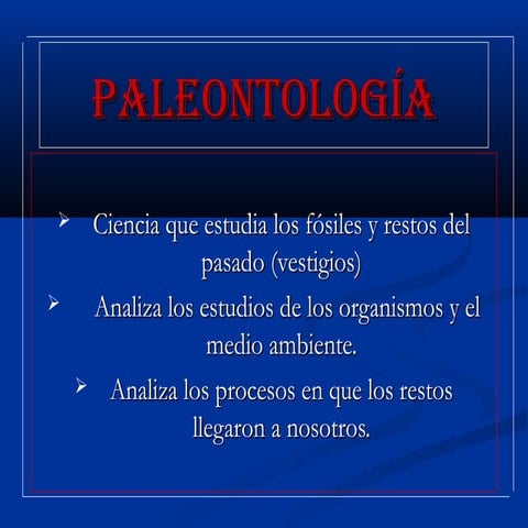 Paleontología